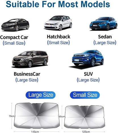 Car Windshield Sun Shade – UV Protection &amp; Heat Blocker