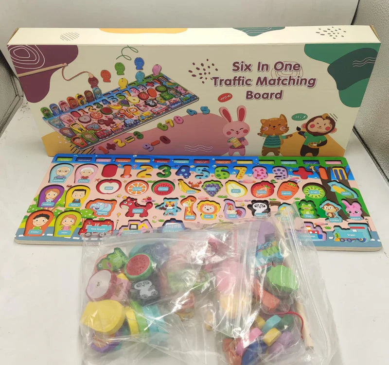 KidzLearn – 6-in-1 Traffic Matching &amp; Counting Board